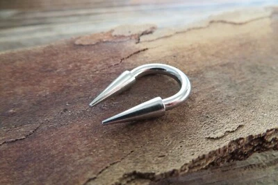 4G 6G 8G 10G 12G 14G 16G Horseshoe Extra Long 12mm Spike Surgical Steel Piercing - Image 1 of 4