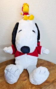 Vintage Macy's Peanuts Gang Snoopy & Woodstock Bean Bag Plush  24" 2006 - Picture 1 of 12