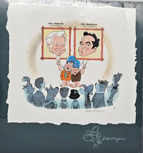 Hanna/Barbera Tribute Giclee On Paper Signed+Remarked by Bob Singer-Quick Draw - Picture 1 of 1