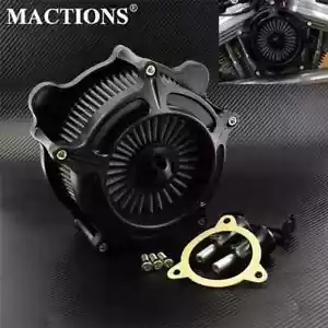Motorcycle Air Cleaner Black Intake Filter For Harley Sportster XL 883 1200 Dyna - Picture 1 of 28