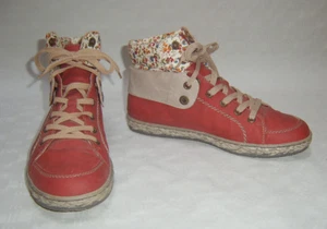 Rieker Stiefeletten in Rot / Beigefarben Grösse 38 - Bild 1 von 5