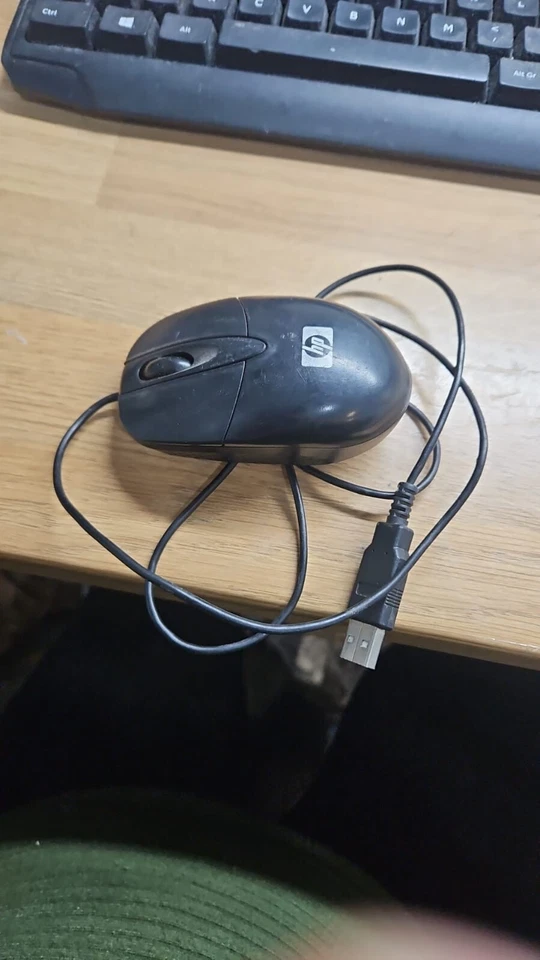 Hp Optical USB Travel Mouse Mini Mouse - USB Model Rh304aa - Image 1 of 1