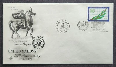 United Nations - Scott 210 - Peace And Progress - 1970 - First Day Cover - Image 1 of 2
