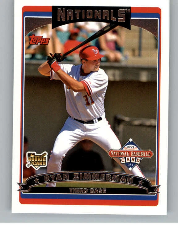 2006 Topps National Baseball Card Day Inserts #T3 Ryan Zimmerman (ref 144875) - Image 1 of 2