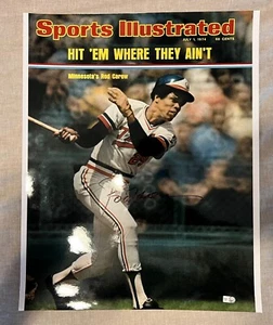 Rod Carew Signed 16x20 Sports Illustrated Cover MLB Authentication - Picture 1 of 3