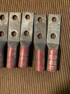 Qty Lot (5) ILSCO CLND-350-12-134 Red Die 71 350kcmil Connector Lug - Picture 1 of 2
