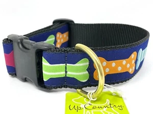 Up Country Dog Collar, 1.5" Extra Wide, Big Bones, Made In USA  M L XL XXL - Picture 1 of 2