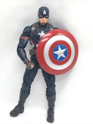 Marvel Legends figure Civil War Captain America (No BAF Giant Man head) Rare - Image 1 of 4