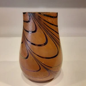 Telefloral Swirled Carnival Effect Glass Vase Ambiance Feminine - Picture 1 of 9