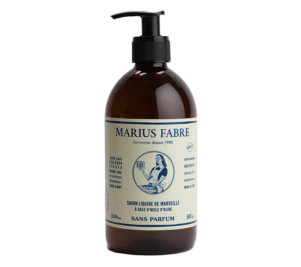 Marius Fabre Flüssigseife Nature (ohne Parfumzusätze) Bio-Olivenöl 500ml - Bild 1 von 1