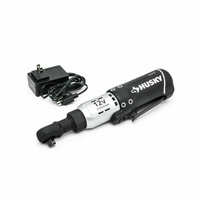 Husky H38CPRAT 3/8” 12V Cordless Ratchet - Black