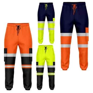 Pantaloni in Pile Hi Viz Vis Pantaloni da Jogging Sicurezza Lavoro Joggers Pantaloni Felpati - Foto 1 di 21