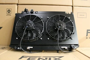 Fits Toyota Cressida MX83 FENIX Alloy Radiator & Fan Shroud Kit Stealth GEN II - Bild 1 von 9