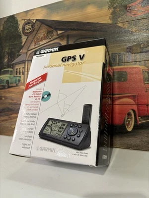 Vintage GARMIN GPS V Personal Navigator System Deluxe Edition  - Image 1 of 4
