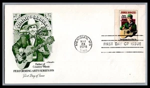 US FDC # 1755 13c Jimmie Rodgers Artmaster  S.Cancel 1978, 9g527 - Picture 1 of 1