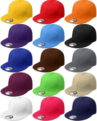 Paquete de 15 sombreros snapback de ala plana para hombre gorras de béisbol estilo hip hop ajustables Foto 1 de 4