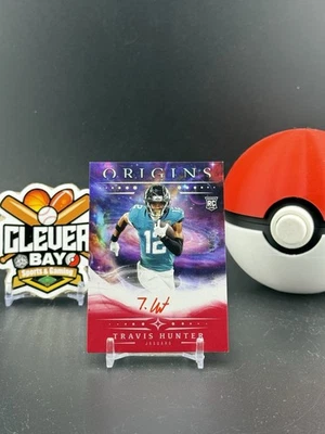 Travis Hunter 2025 Panini Origins Rookie Red On-Card Auto /99 RA-THU (CB) - Image 1 of 2