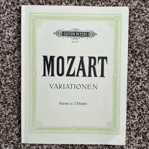 Mozart Variations Piano Song Book Sheet Music Edition Peters No. 273 VTG 1962 - Picture 1 of 7