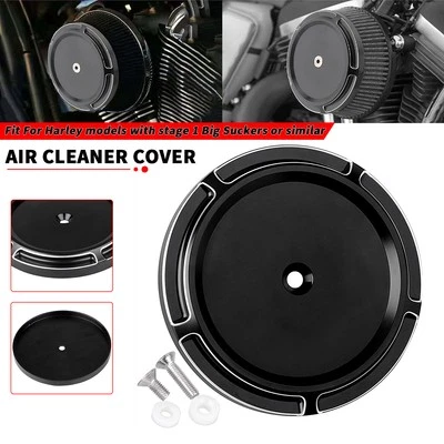 Cubierta de filtro de aire Big Sucker etapa 1 para Harley Touring Heritage Softail Fat Boy Foto 1 de 4