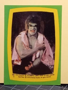 The Incredible Hulk TV Show Sticker #12 From Topps 1979 Trading Card Set - Picture 1 of 1