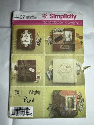 "Scrapbook Covers" ©2005 Simplicity Sewing Craft Pattern # 4407 UNCUT;FF - Image 1 of 4