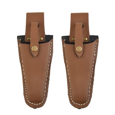 Stylish and Modern Leather Scissors Storage Bag for Pruning Tools 2pcs Pack - Image 1 of 4