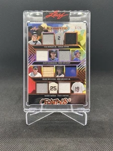 2024 Leaf Ultimate Crazy 8’S RELIC Griffey Jeter Bonds ARod Gwynn & More #d/25 - Picture 1 of 2