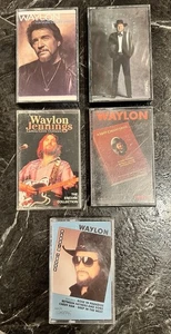 Waylon Jennings Cassette Tape Lot. Five Cassettes. - Picture 1 of 3