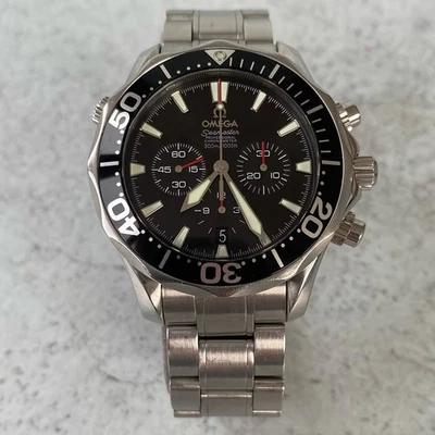 Omega Seamaster 300 Chronograph 2594.52.00 Automatic Black Dial Watch - Full Set - Image 1 of 4