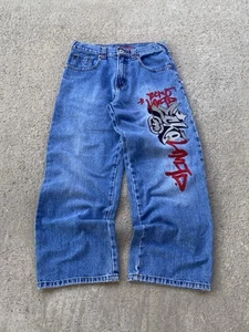 Vintage Ecko Unltd Jeans Youth 12 Blue Baggy Relaxed Fit Hip Hop Skater Y2K 90s - Picture 1 of 12