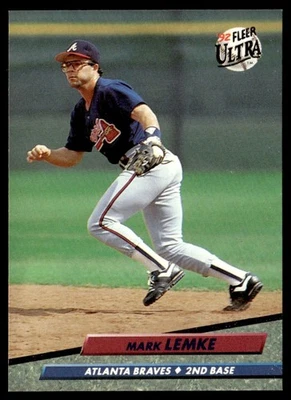 1992 Ultra Mark Lemke Atlanta Braves #165 - Image 1 of 2