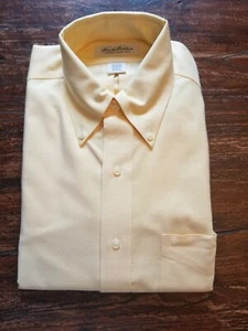 Neu Brooks Brothers bügelfreies Baumwollkleid für Herren Knopfkragen Gr. 15-32/33 - Bild 1 von 6