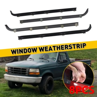 2 КОМПЛЕКТА ДЛЯ 1987-1997 FORD F150 F250 F350 УПЛОТНИТЕЛЬНЫЙ РЕМЕНЬ ДЛЯ ОКНА ДВЕРИ ПОГОДНАЯ ПОЛОСКА - Изображение 1 из 4