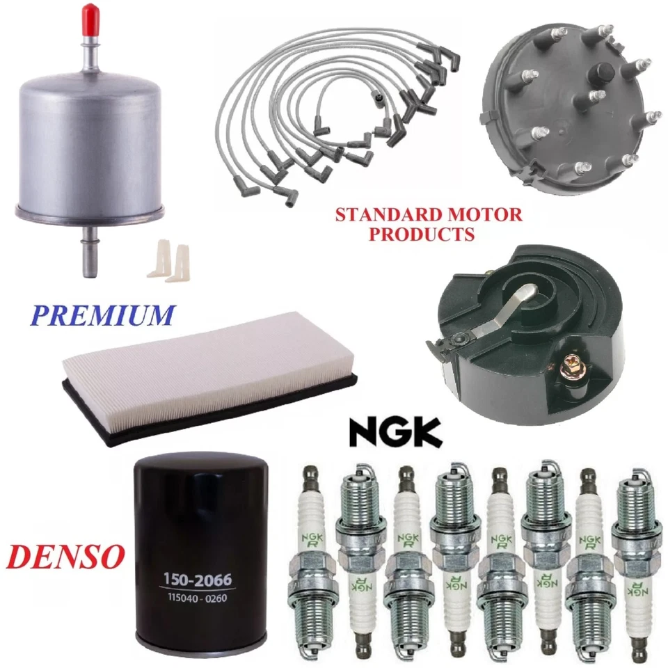 Tune Up Kit Filters Plugs For FORD E-150 ECONOLINE CLUB WAGON 5.0L;W/o EEC 87-89 - Image 1 of 1