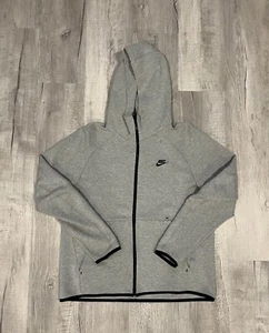 Nike Tech Fleece Full Zip Hoodie Sweatshirt Men Size L Gray 928483-063 Athletic - Picture 1 of 7