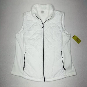Made For Life White Quilted Sherpa Vest XL Women’s NWT Outdoor - Picture 1 of 13