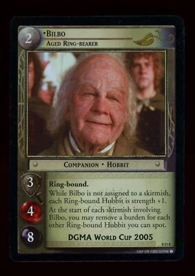 LOTR Lord of the Rings TCG 2005 Promo Foil 0D8 Bilbo, Aged Ring-Bearer - Image 1 of 2