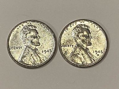 1943 P/D STEEL Wheat Pennys  - COMBINED SHIPPING - Image 1 of 2