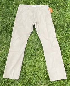 Pantalone uomo Fjallraven Kiruna G-1000 marrone chiaro cachi EU 52 US 36 36x34 bottone mosca - Foto 1 di 7