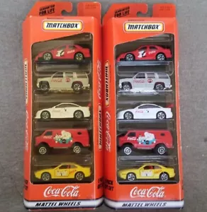 (2) Matchbox 1998 Coca Cola 5 Pack Gift Sets #35999 BRAND NEW! LOWEST PRICE! - Picture 1 of 4