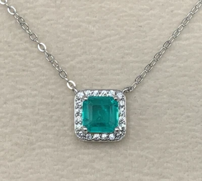 Kette Paraiba Turmalin  925er Silber - Bild 1 von 4