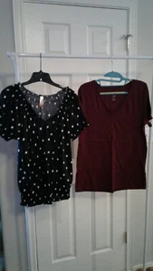 Womens Pair Of Tops No Boundaries & A New Day XL Red Black - Picture 1 of 8