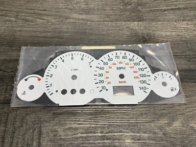 *MAC 2000-2003 Ford Focus 140 MPH blanco calibre cara interior superposición 2114 * Foto 1 de 4