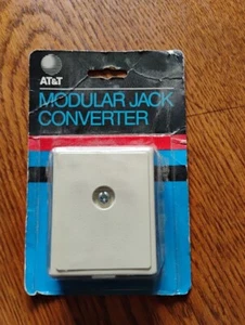 Convertisseur jack modulaire AT&T 1984 NEUF D'ORIGINE #725T - Photo 1/2