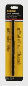 General Tools Assorted THREAD REPAIR FILE 177-2 High Carbon Steel 8-1/2" NEW!!