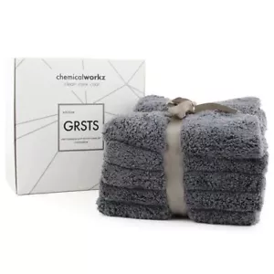 ChemicalWorkz Grau Edgeless Soft Touch Premium Poliertuch 600GSM 40×40 Grau 5 x - Bild 1 von 3