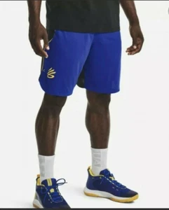 Under Armour UA Curry UNDRTD Splash Shorts Blue/Black Men’s M, L [1362002-400] - Picture 1 of 9