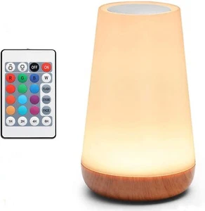 Led Table Lamp Led Touch Night Light Usb Rechargeable Remote Control Dimmable Li - Picture 1 of 7