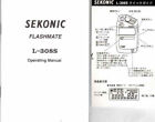 SEKONIC FLASHMATE L-308S OPERATING MANUAL WITH QUICK GUIDE, ENGLISH/JAPANESE