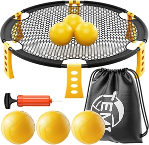 Outdoor Game Set - Includes 6 Balls, Net and Carrying Bag, Beach Ball Game for A - Picture 1 of 12